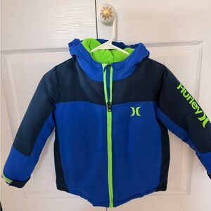 Hurley Vibrant Blue and Neon Green Jacket